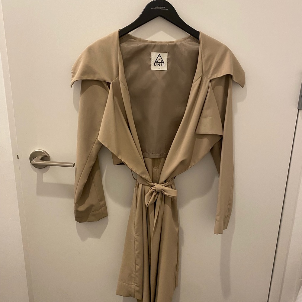 UNIF Flasher Drapey Trench Jacket XS